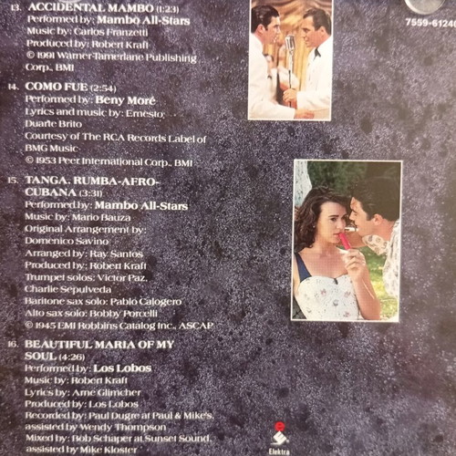 The Mambo Kings soundtrack CD like new, Latin music