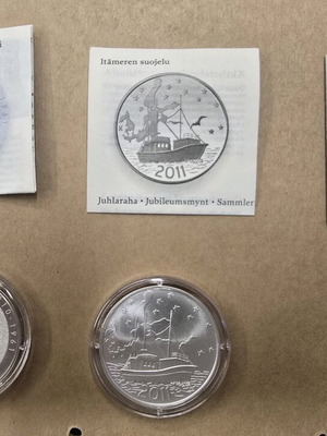 Συλλογή αργυρών νομισμάτων ευρώ Φιλανδίας καινούργια