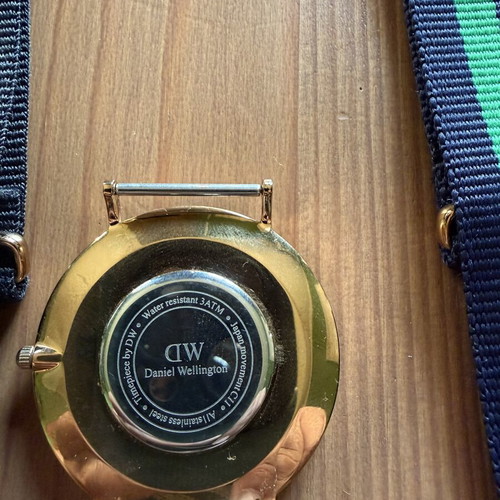 Daniel Wellington watch, black and gold