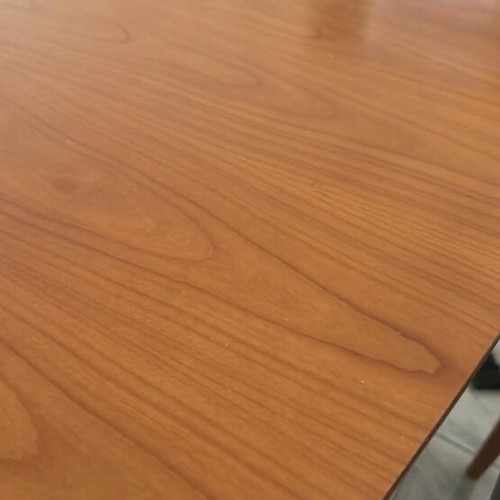 Solid wood dining table designed by Eleni Natsi