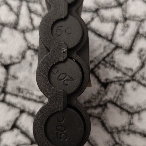 Coin holder for euro coins