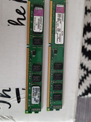 Μνήμες Kingston DDR3 4GB μεταχειρισμένες, κιτ 2x2GB 1333MHz