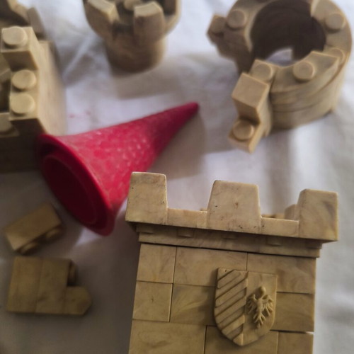 Exin Castillos Castle Building Blocks used, vintage 70s-80s spare parts