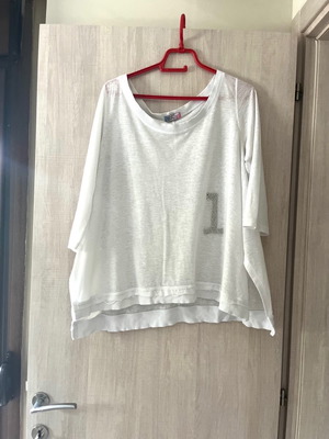 Fashion mark τοπ μεταχειρισμένο, λευκό, one size