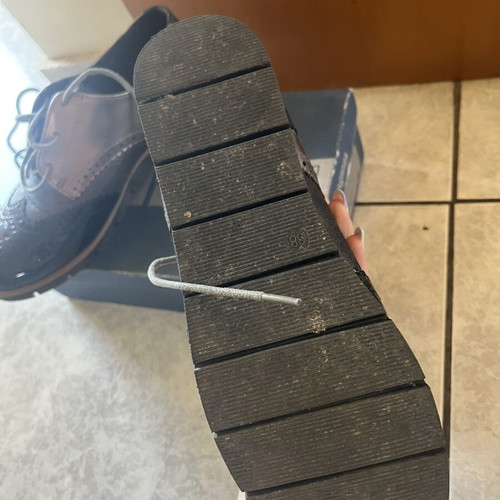 Verde Oxford shoes size 38 like new, black and rose gold