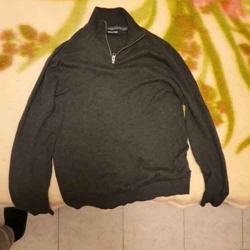 Half-Zip Pullover Jack & Jones γκρι, μέγεθος Large, σαν καινούργιο