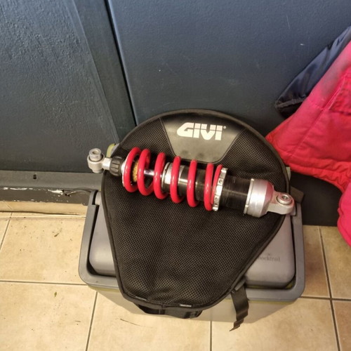 Shock absorber Z 1000, Z 1000 SX like new, rear suspension Yss red