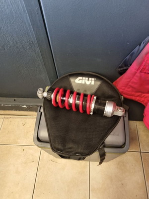 Shock absorber Z 1000, Z 1000 SX like new, rear suspension Yss red