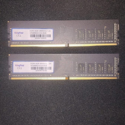 KingFast DDR4 RAM 16GB (2x8GB) 2666MT