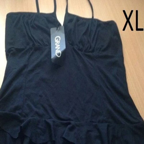 Top with crisscross straps black Grand XL new