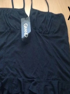 Top with crisscross straps black Grand XL new