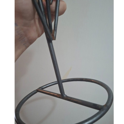 Metal Tulip Shaped Candle Holder Stand used, vintage boho style