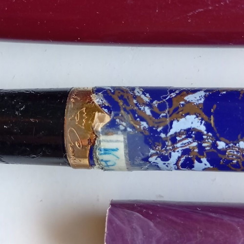 Pens used, set of four