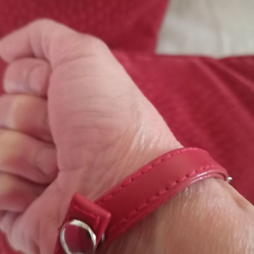 Bracelets like new, red and gold colors