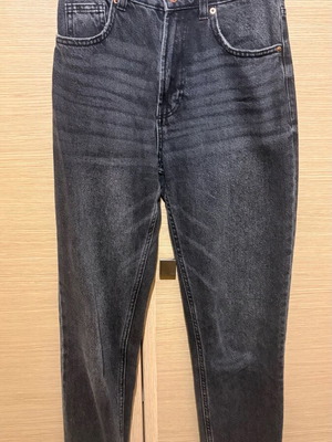 Bershka gray denim pants like new, size 34