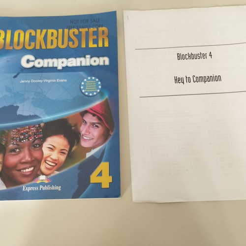Blockbuster Companion 4 English book with answer key, new