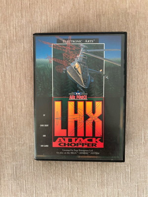 LHX Attack Chopper Sega Genesis Mega Drive used, English complete