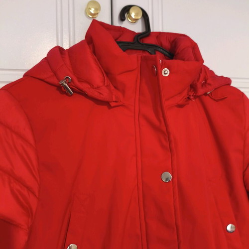 Women's jacket new size M red with detachable hood