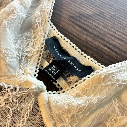 Bershka White Top Size XS New
