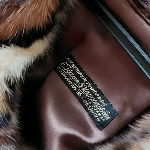 Mink fur like new, excellent quality, size L