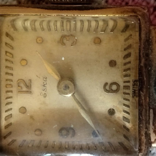 Eska vintage women's mechanical wristwatch used, 1940s-1950s