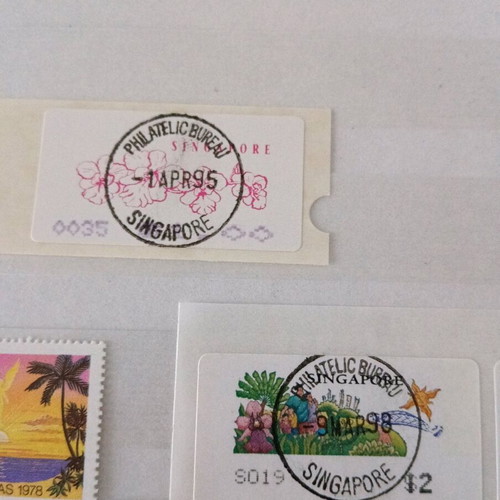 Asia - Oceania stamps new, collection from Singapore, Malaysia, Nauru