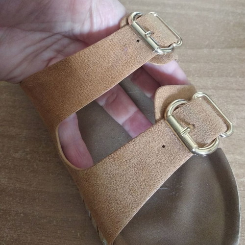 Platform sandals size 37 used, beige, soft and comfortable