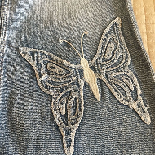 Girls jeans H&M used, blue, size 9-10 years