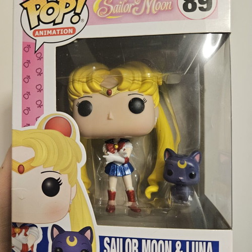 Sailor Moon & Luna #89 Glitter Version Funko Pop used