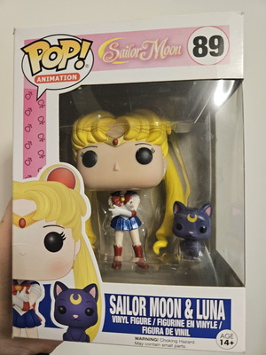 Sailor Moon & Luna #89 Glitter Version Funko Pop used