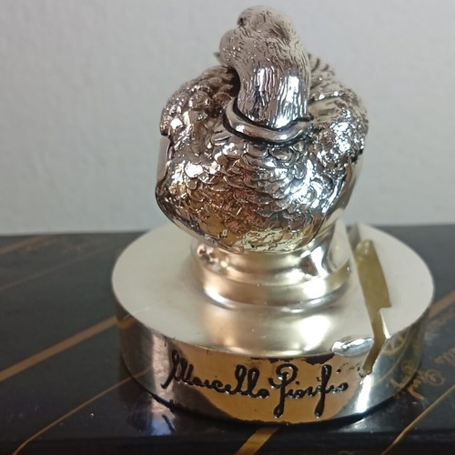 Vintage Marcello Giorgio silver 925 duck card holder