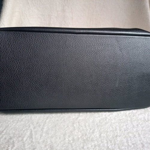 Italian large handbag new, genuine leather, black 40×25cm