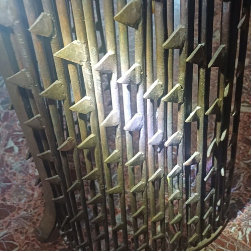 Brutalist metal floor sculpture "PEPPAS", 112cm, 30kg