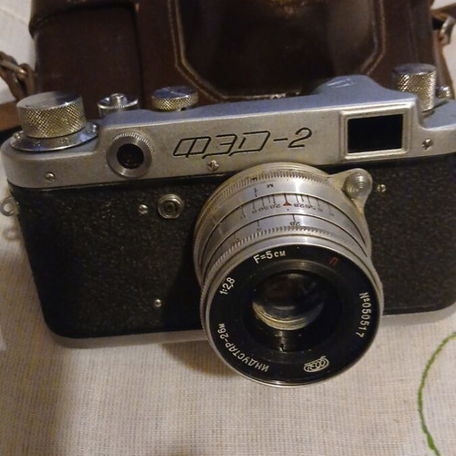 Soviet FED 2 camera 35mm used, 1948, M39 lens