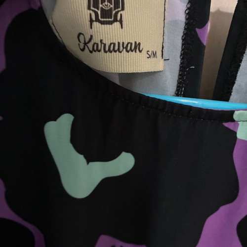 Karavan dress S/M like new, black and purple