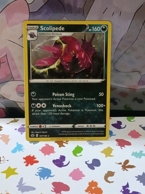 Scolipede (CRE 107) κάρτα Pokémon σαν καινούργιο, Chilling Reign