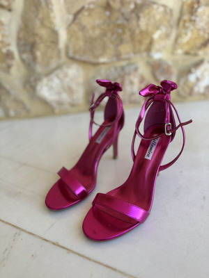 Fuchsia Metallic High Heels 10cm size 39, like new