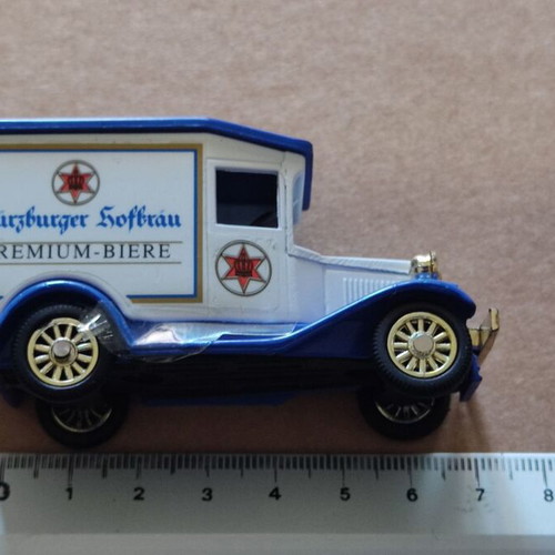 Antique beer advertising truck, metal model
