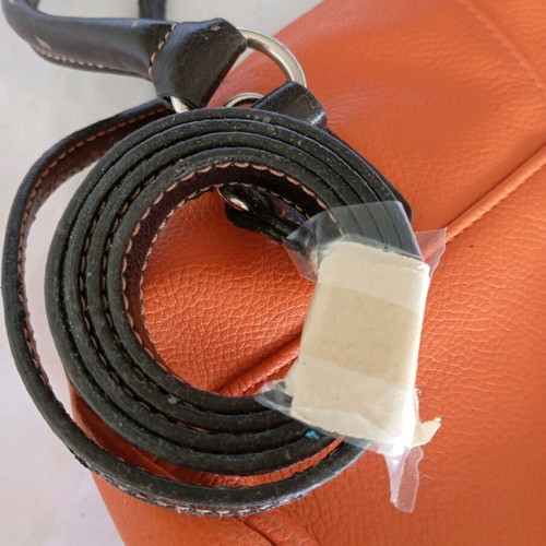 Aurielle women's handbag used brown orange