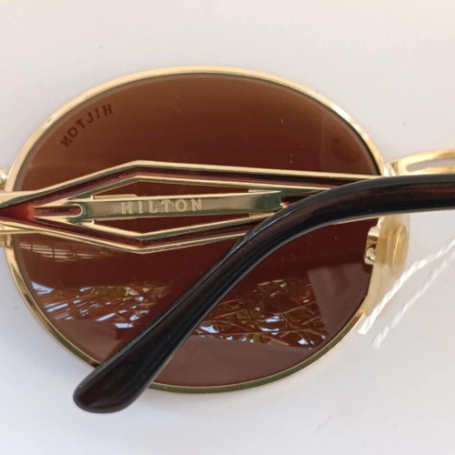 Hilton Olympia 400 22k GP Luxury Sunglasses like new, brown gold