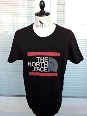 The North Face Men's Big Logo Crew Neck T-Shirt size L used, black