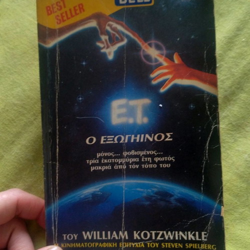 ET The Extra-Terrestrial book used, based on Steven Spielberg movie