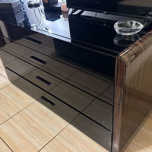 Bedroom set with vanity and nightstands used, Italian