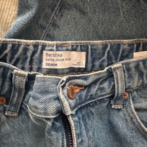 Bershka balloon jeans used, blue, size S