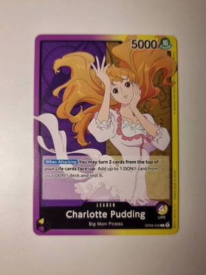 Charlotte Pudding One Piece Card Game OP08-058 Leader Card