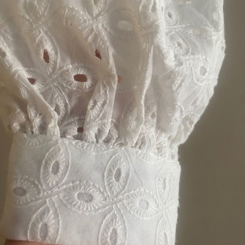 Nanadoo Broderie Top size S new, white cotton