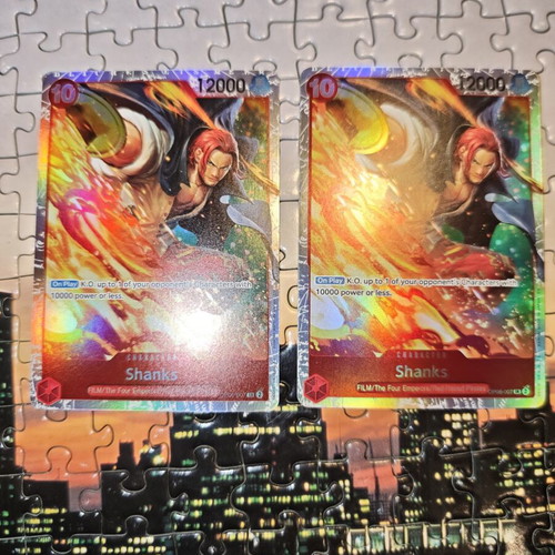 One Piece Shanks OP06-007 SR card pack of 2 like new
