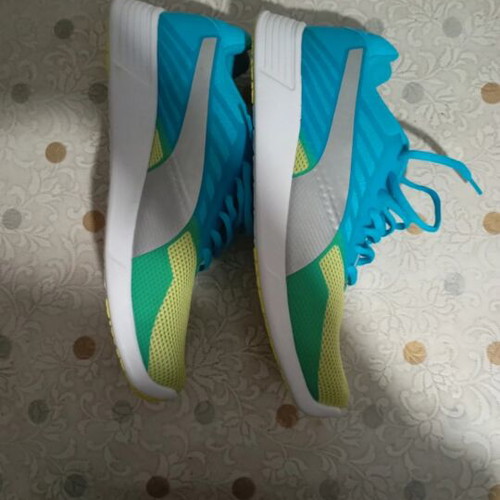 Puma shoes new, yellow and turquoise, size 44, athletic