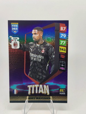 Συλλεκτική κάρτα Mike Maignan Titan Panini Adrenalyn XL 2025 μεταχειρισμένη