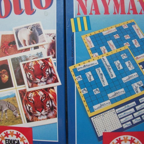 Small board games Educa new Lotto and Naval Battle